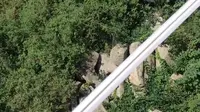 登泰山。    南天门————后石坞往返
