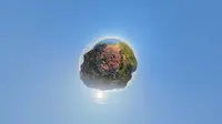 青岛崂山青山渔村傍晚美景