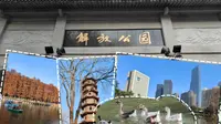 元旦打卡武汉解放公园，都市中的大片公园湿地，拍照散步好去处