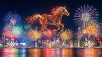2026中国香港维多利亚港午夜烟花盛景，祝愿祖国繁荣昌盛，新年快乐
