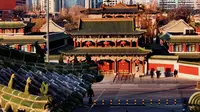 黄昏下的太原晋商博物院 督军府