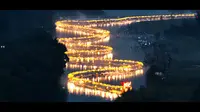 桂林遇龙河龙船巡游