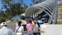 实拍厦门植物园南门网红电梯，超多人体验