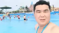 五一，玉林克拉湾水上乐园打卡，大人78，小孩40，三人花了120元