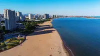 【4K航拍】初夏的秦皇岛海滨金梦海湾海滩