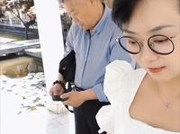 王学仲艺术展览馆书法笔会。唐曼清