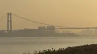 江苏泰州市的真实现状，下午16点30分，靖江市东线第一帆公园