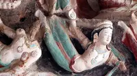 张掖金塔寺石窟，比敦煌早300年的肉塑飞天