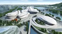 建筑设计 | 长沙梅溪湖国际文化艺术中心，“自然流动”建筑与艺术的和谐融合