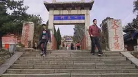 泰山脚下红门宫，开始爬华夏第一圣山