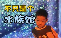 父子俩在宁波海洋世界度过了开心的一天