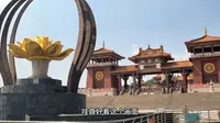 徐州蟠桃山佛教文化景区，规模宏大的宝莲寺