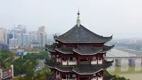 【大疆mini2航拍】汉江安康段-安澜楼