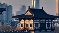 航拍洛阳-再拍定鼎门遗址博物馆