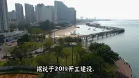 北海市黄金北岸海上观光栈道据说春节就要开通