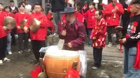 潮州大锣鼓老师傅，没有一个动作是多余的