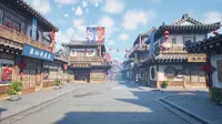 《淮阳-陈楚古街》——用UE5二次创作家乡的景点，为自己的家乡做宣传！我爱我的家乡“淮阳”
