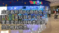 成都春熙路IFS商场负二楼开了一家玩具反斗城，里面卖的玩具种类很多，但价格有些贵。
