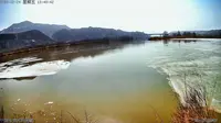 兰州市西固区达川镇三河口天鹅滩冰雪消融