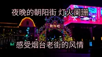 夜晚的朝阳街灯火阑珊，感受烟台的老街风情尽