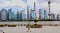 解封后来北外滩滨江绿地逛一下