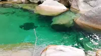 这里是安徽黄山的芙蓉谷，如果你不想爬山的话，可以到山谷里面看看