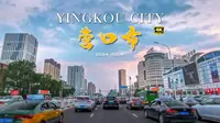 辽宁省营口市驾车游览 辽宁第一个港口城市/4K