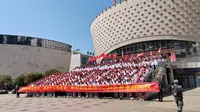 宁德一中24级高一研学#玉潭樱花谷景区 #宁德一中 #研学旅行