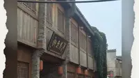 运漕老街，太热了，没有吃上特色早点！