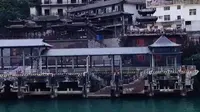 宜昌三峡人家风景区，如果不是受疫情影响这里的游客 几乎每天都是络绎不绝 乘船游三峡 体验山水人家生活。