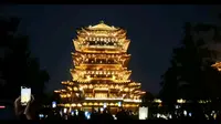 8月19号济南超然楼亮灯