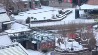 淄博博山，雪后的颜神古镇，静谧安然