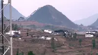 航拍凉山：甘洛神山吉日坡 普昌水墨梯田