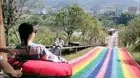 旅行片~萍乡武功山滑草场还挺好玩的！！