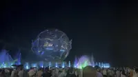 广西北海银滩音乐喷泉，2025.7.5晚