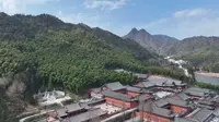 航拍黄梅老祖寺