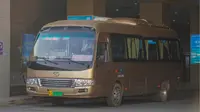 ［POV-044］泰山脚下红门旁，快速通达泰安站——泰安公交游1-游2路联运（红门-高铁泰安站）前方展望POV
