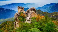 4K 安徽九华山花台 | 上演秋色盛宴，橙黄橘绿惹人醉