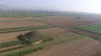 航拍桥陵陪葬墓：惠文太子与惠庄太子墓