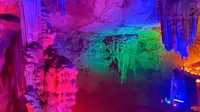 商洛柞水溶洞北方溶洞的奇幻灯光世界