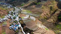 四川大凉山普昌梯田，被称为甘洛的粮仓，致敬劳动人民