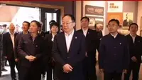 4月27日，常德市委书记杨懿文带领市委理论学习中心组全体成员参观林伯渠故居和生平陈列馆