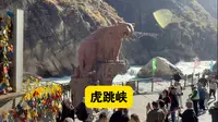 游览虎跳峡，看壮观的峡谷，和奔腾的金沙江水