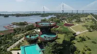 珠海横琴芒洲湿地公园航拍