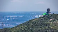 定都阁与天津117大厦同框