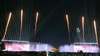 曲阜尼山圣境 尼山皓月 多媒体水秀
