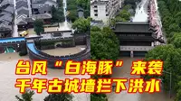 千年府城御惊涛！台风“白海豚”来袭，1600年台州古城墙扛起防洪重任