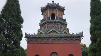 实拍为纪念王重阳修建的延庆观，面积小收门票，玉皇阁很漂亮