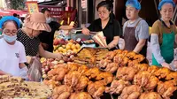 山东济南民族大街早市，全是各种地道美食