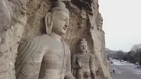 云游山西大同云冈石窟，最大的五尊佛像原型是中国少数民族皇帝